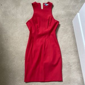 T By Alexander Wang red Neoprene Dress